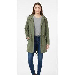 American Eagle Outfitters military green utility Adirondack Hooded jacket